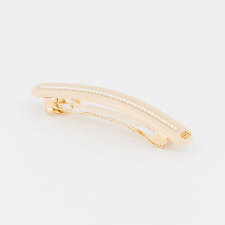 BEADS|BARRETTE|8|BEIGE|ACELATE Hair & Beauty Network