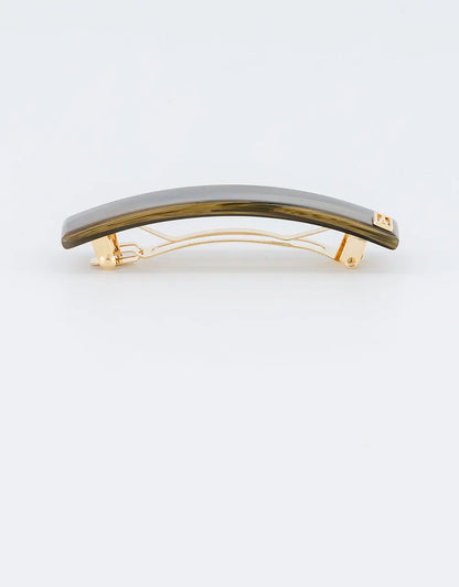 Women's hair barrette-Souffle De Mousse Barrette - Green-8 cm-Alexandre de paris GCC