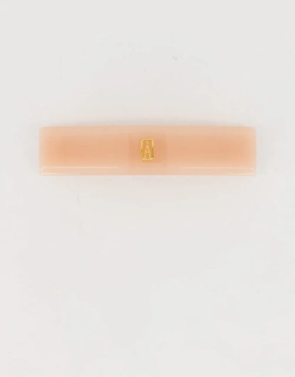 Crème De Côté Barrette-Beige-8 cm-Modern minimal barrette-Alexandre de Paris GCC