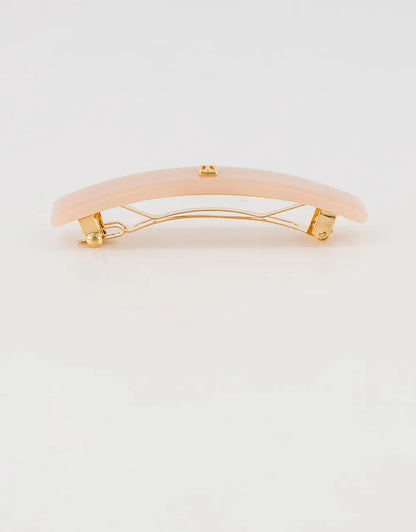 Crème De Côté Barrette-Beige-8 cm-Modern minimal barrette-Alexandre de Paris GCC