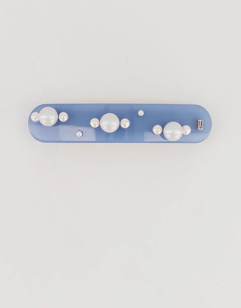 Grain De Perle Barrette - Blue