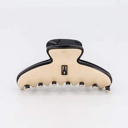 Lea clip-beige-women hair clip-8.5cm-Alexandre de Paris gcc