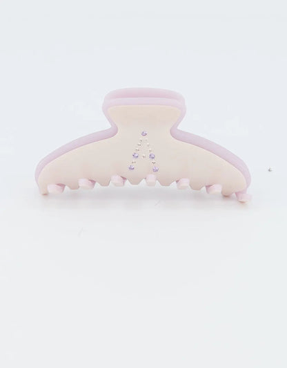 Come Clip-Purple-8.5 cm-claw clip for short hair-Acetate clip-Pastel hair clip-Alexandre de paris GCC
