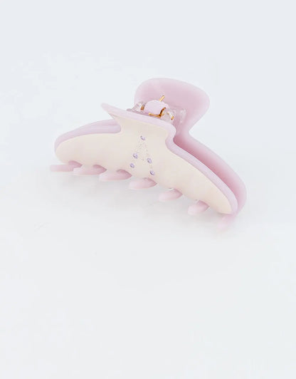 Come Clip-Purple-8.5 cm-claw clip for short hair-Acetate clip-Pastel hair clip-Alexandre de paris GCC
