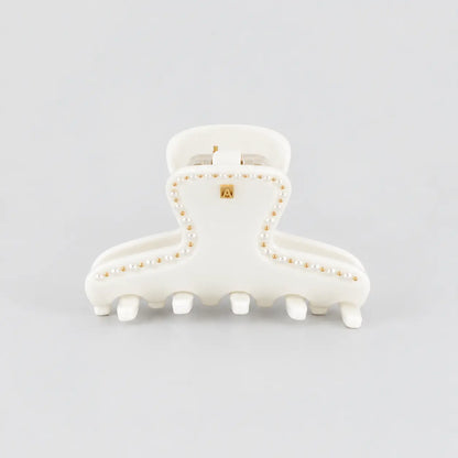 Axelle Clip-white hair clip-6.5 cm-crystal stones clip-Alexandrew de paris gcc-Bridal claw clip