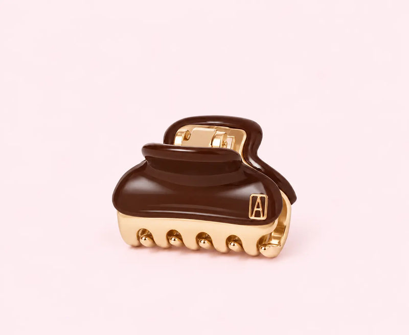Vendome|Clips|3|BROWN|Acelate