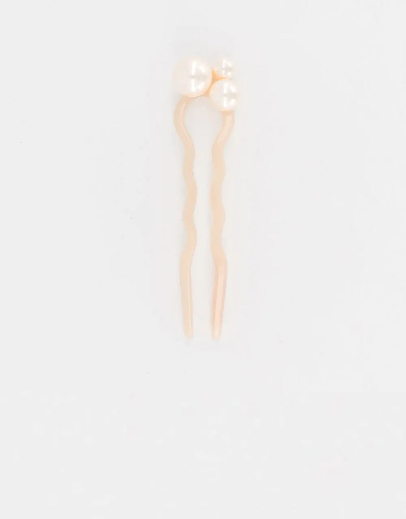Limited|Side Barrette|7|BEIGE|Acelate