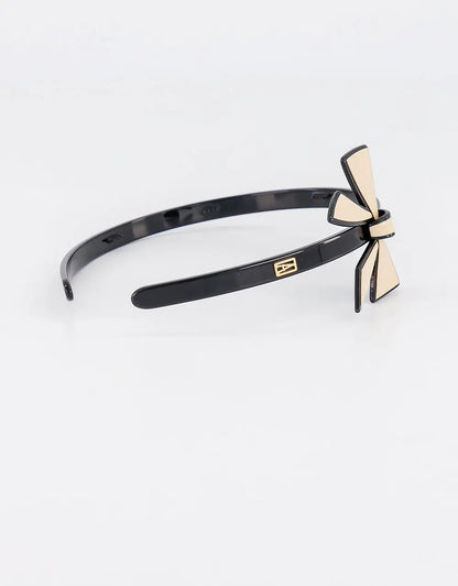 Couture Noir HeadBand-Black-headband for work-Alexandre de paris GCC
