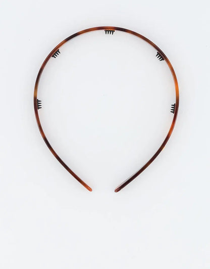 Écaille Classique Headband-Brown-Hair headband-Brown headband-Thin headband-Alexandre de Paris GCC 