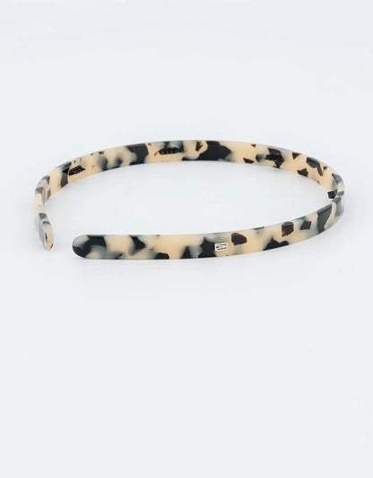 Ambre Headband-Marble Blond-Marbled acetate headband-Premium hair headband-Alexandre de Paris GCC 