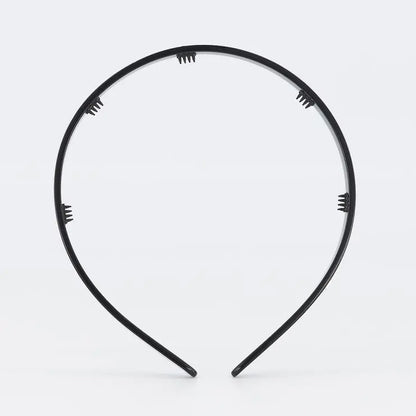 Halo Chic Headband-Black-Black headband-Acetate headband-Luxury headband-Alexandre de Paris GCC-Premium black hair accessory-French headband
