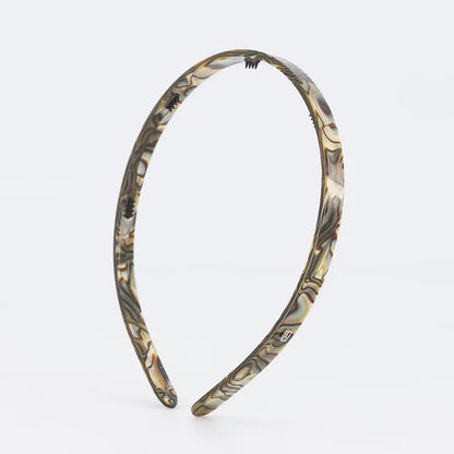 Terre De Paris Headband-Mother of Pearl-Designer hair headband-French headband-Luxury hair accessory 