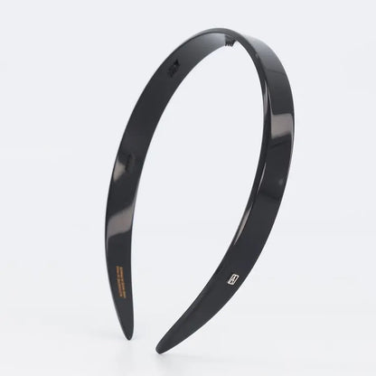 Duchesse Headband-Black-Thin headband-Black fashion headband-Plain black headband-Alexandre de Paris GCC