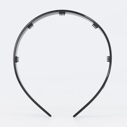 Duchesse Headband-Black-Thin headband-Black fashion headband-Plain black headband-Alexandre de Paris GCC