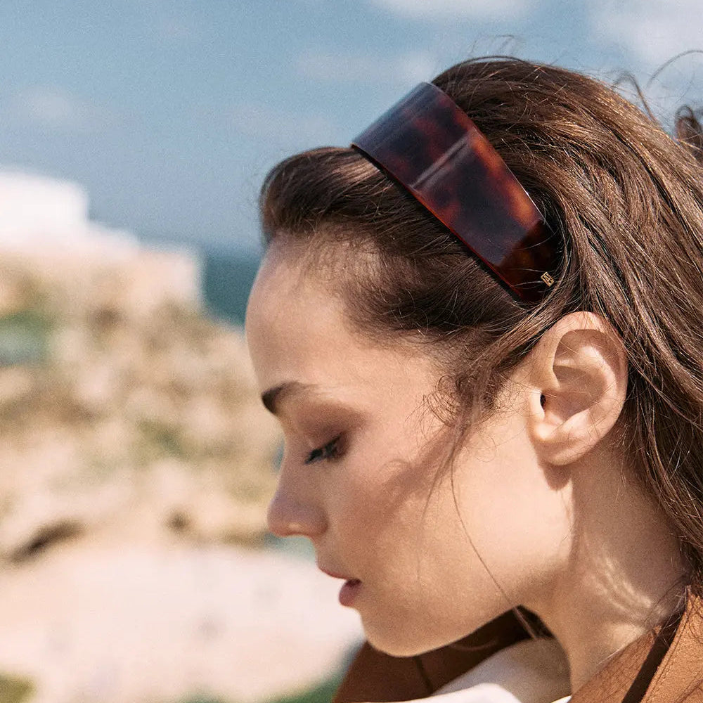 Timeless|Headband|4|BROWN|Acelate Alexandre De Paris GCC