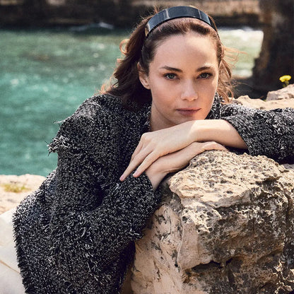 Timeless|Headband|4|BLACK|Acelate Alexandre De Paris GCC