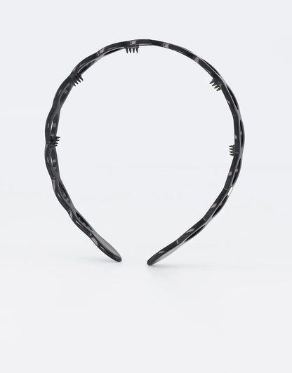 Raffiné Headband Black-Headband for women-Black French headband-Comfortable headband-Openwork design-Alexandre de Paris GCC 