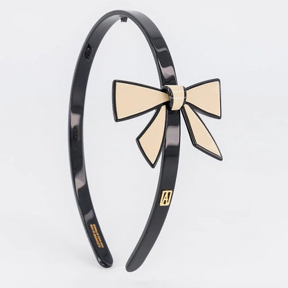 Couture Noir HeadBand-Black-headband for work-Alexandre de paris GCC