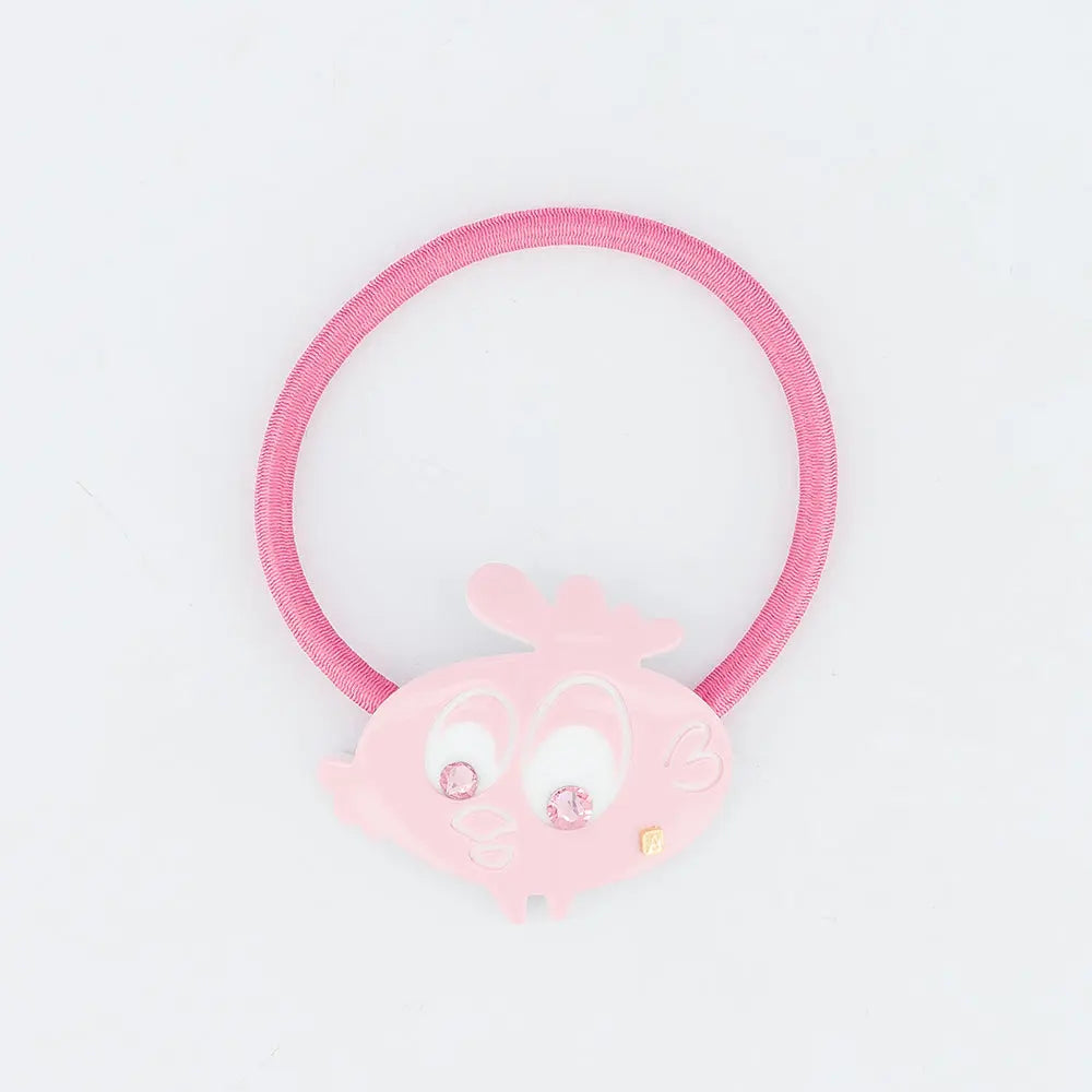 Carré Ponytail-Pink-Hair Band for Girls-Pink Hair Band-Soft Hair Band-Cute Hair Band-Elastic Hair Tie-Cute Character Hair Accessory-Ponytail Hair Band-Kids and Adult Hair Accessory-Alexandre de Paris GCC