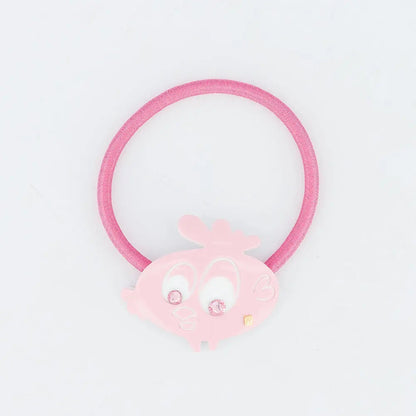 Carré Ponytail-Pink-Hair Band for Girls-Pink Hair Band-Soft Hair Band-Cute Hair Band-Elastic Hair Tie-Cute Character Hair Accessory-Ponytail Hair Band-Kids and Adult Hair Accessory-Alexandre de Paris GCC