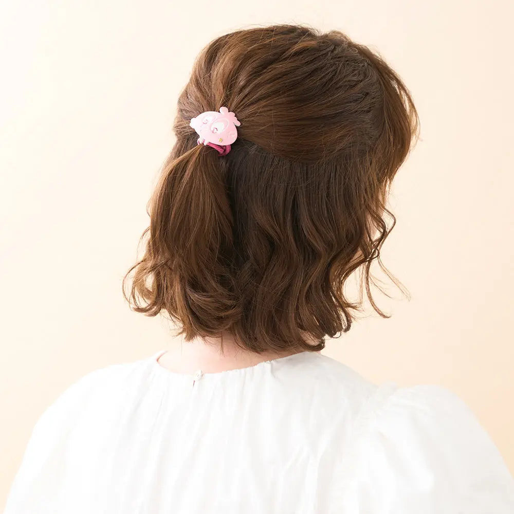 Carré Ponytail-Pink-Hair Band for Girls-Pink Hair Band-Soft Hair Band-Cute Hair Band-Elastic Hair Tie-Cute Character Hair Accessory-Ponytail Hair Band-Kids and Adult Hair Accessory-Alexandre de Paris GCC