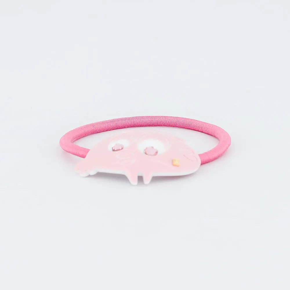 Carré Ponytail-Pink-Hair Band for Girls-Pink Hair Band-Soft Hair Band-Cute Hair Band-Elastic Hair Tie-Cute Character Hair Accessory-Ponytail Hair Band-Kids and Adult Hair Accessory-Alexandre de Paris GCC