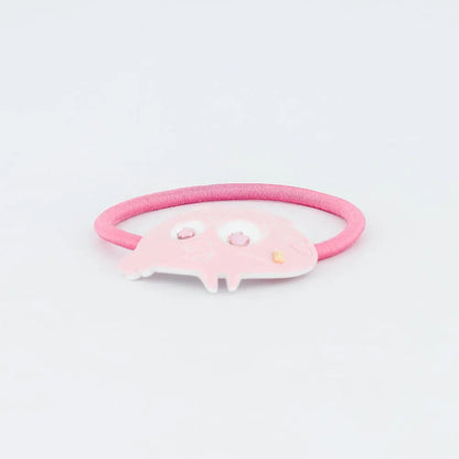 Carré Ponytail-Pink-Hair Band for Girls-Pink Hair Band-Soft Hair Band-Cute Hair Band-Elastic Hair Tie-Cute Character Hair Accessory-Ponytail Hair Band-Kids and Adult Hair Accessory-Alexandre de Paris GCC