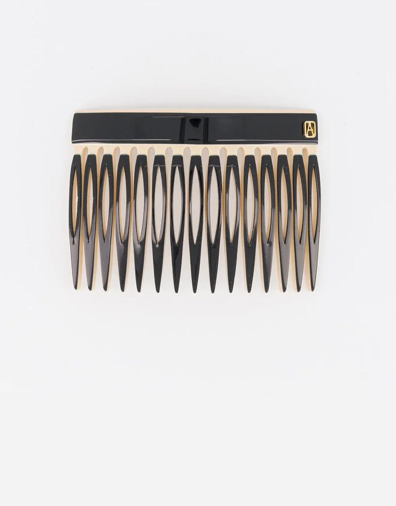 Limited|Side Barrette|7.5|BLACK|Acelate