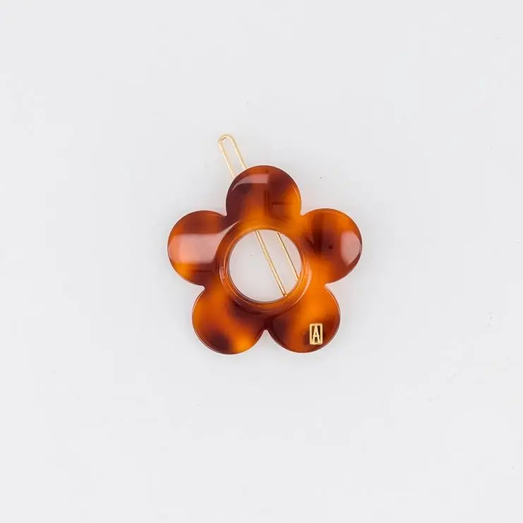 TIMELESS|SIDE BARRETTE|3|BROWN|ACELATE
