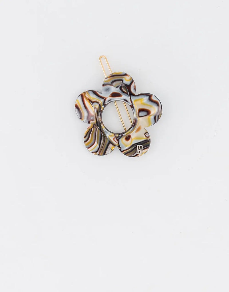 TImeless|Side Barrette|4.5|MOTHER OF PEARL|Acelate