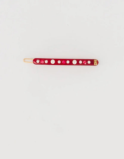 Limited|Side Barrette|6.5|MAROON |Acelate Alexandre De Paris GCC