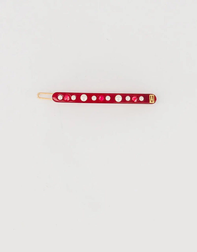 Limited|Side Barrette|6.5|MAROON |Acelate
