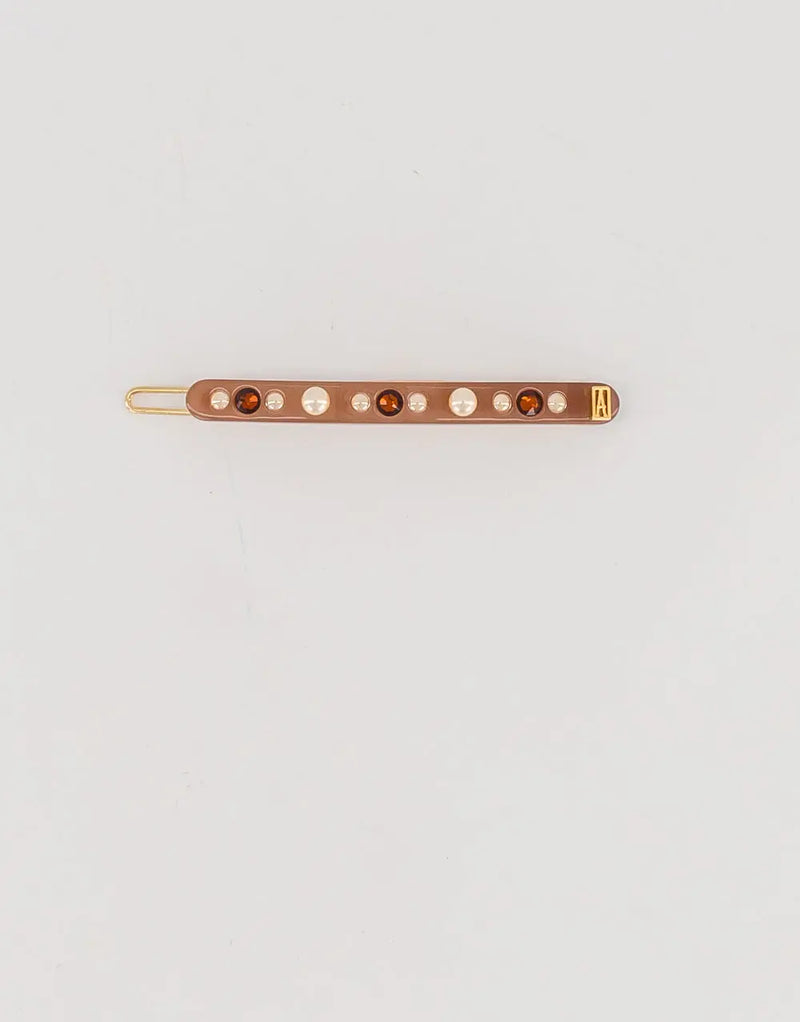 Limited|Side Barrette|6.5|BROWN|Acelate