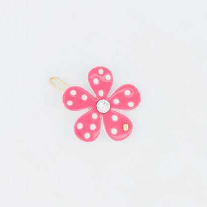 mini-cherie-clip-pink-flower-hair-barrette-crystal-barrette-swarovski-crystals-kids-adults-alexandre-de-paris-gcc-4 cm hair barrette