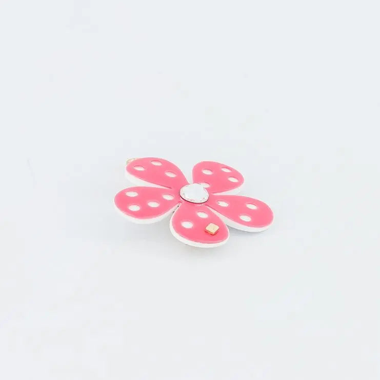 mini-cherie-clip-pink-flower-hair-barrette-crystal-barrette-swarovski-crystals-kids-adults-alexandre-de-paris-gcc-4 cm hair barrette