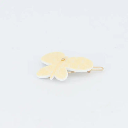 yellow-butterfly-hair-barrette-mini-hair-barrette-small-side-barrette-kids-adults-alexandre-de-paris-gcc-4 cm hair barrette-Butterfly clip for hair