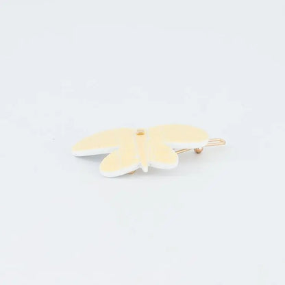 yellow-butterfly-hair-barrette-mini-hair-barrette-small-side-barrette-kids-adults-alexandre-de-paris-gcc-4 cm hair barrette-Butterfly clip for hair