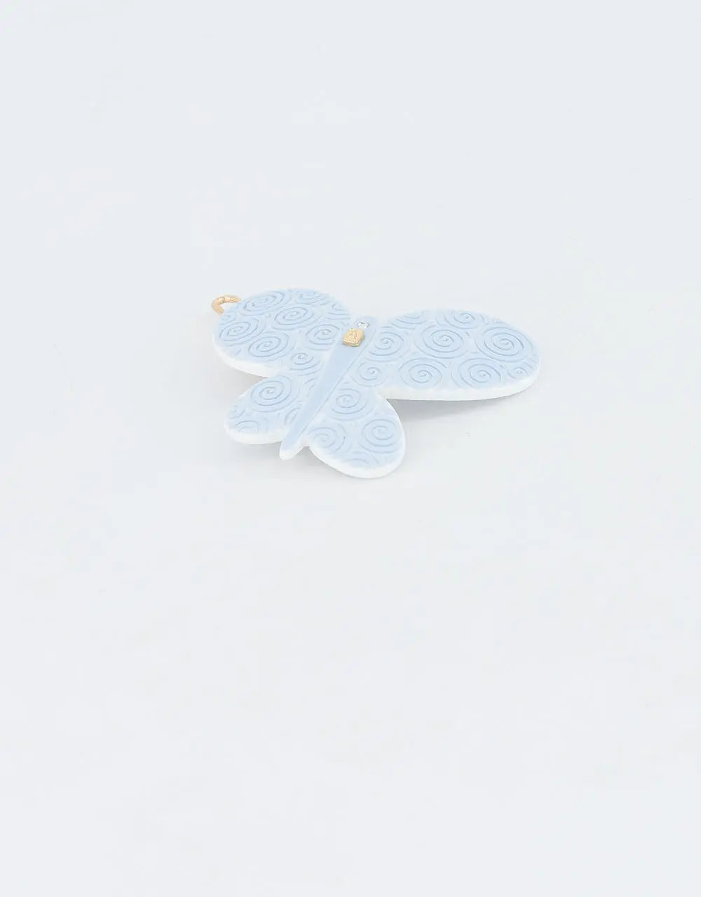 Mini Océan-blue butterfly hair barrette-blue hair clip-mini hair barrette-small hair barrette-butterfly side barrette-French hair accessory-for kids teens and adults-Alexandre de Paris GCC-4 cm barrette