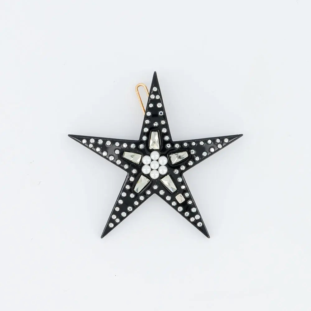 Limited|SIDE Barrette|4|BLACK|Acelate Alexandre De Paris GCC