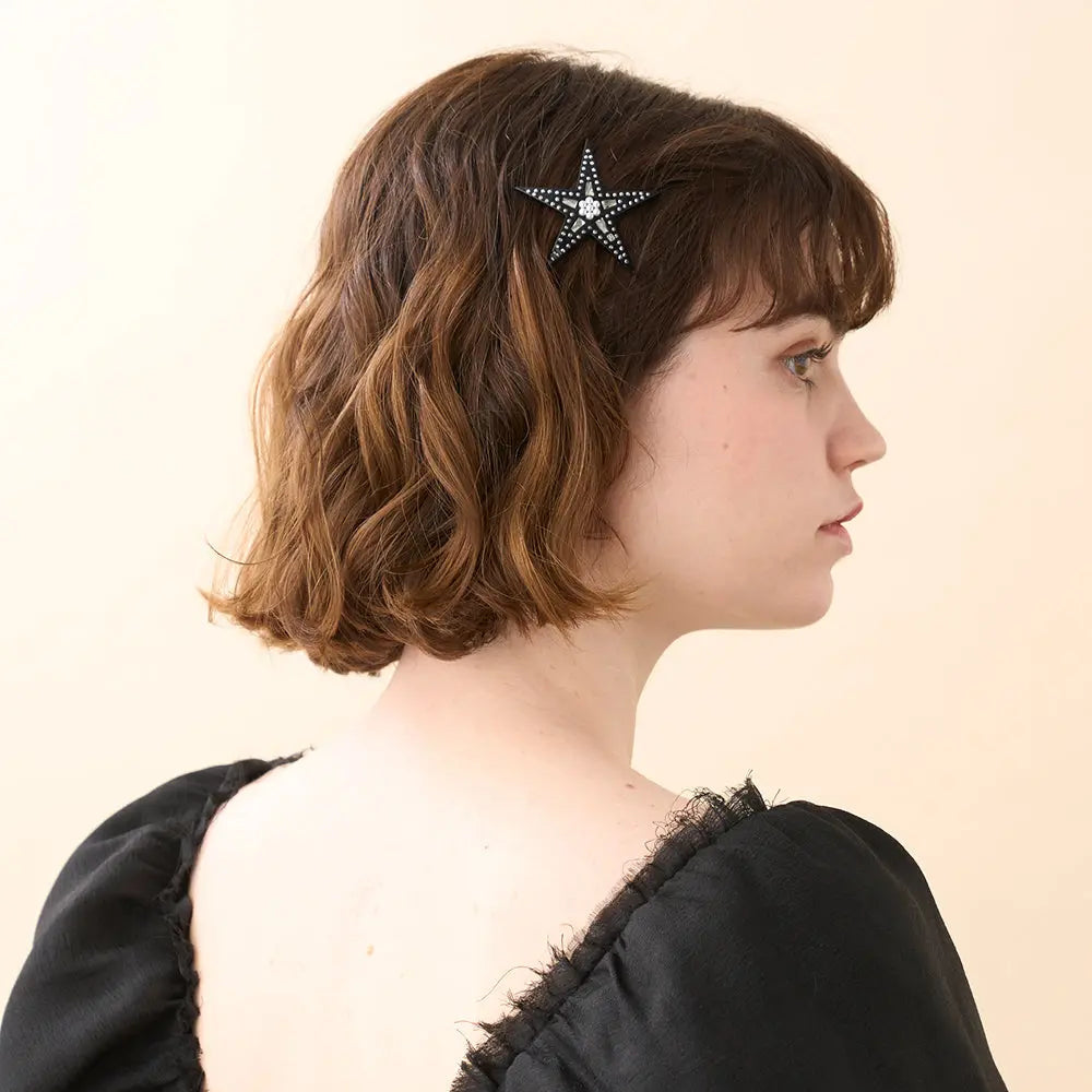 Limited|SIDE Barrette|4|BLACK|Acelate Alexandre De Paris GCC