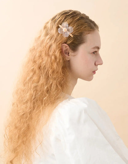 Limited|Side Barrette|6.5|ORANGE|Acelate Alexandre De Paris GCC