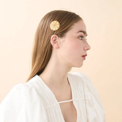 Limited|Side Barrette|4|ORANGE|Acelate Alexandre De Paris GCC