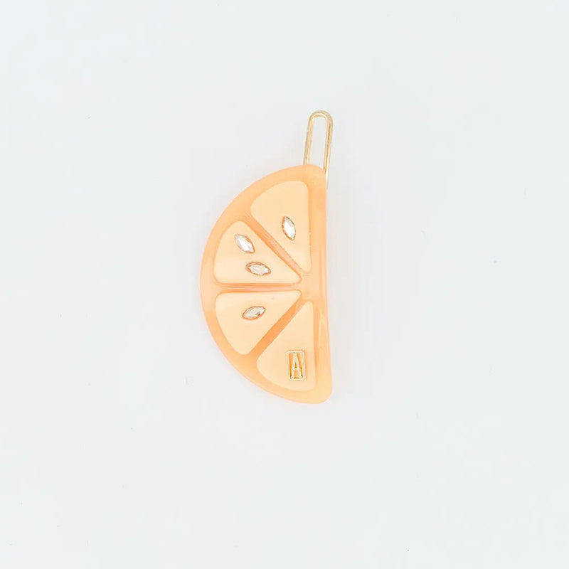 Clair Side Barrette - Orange