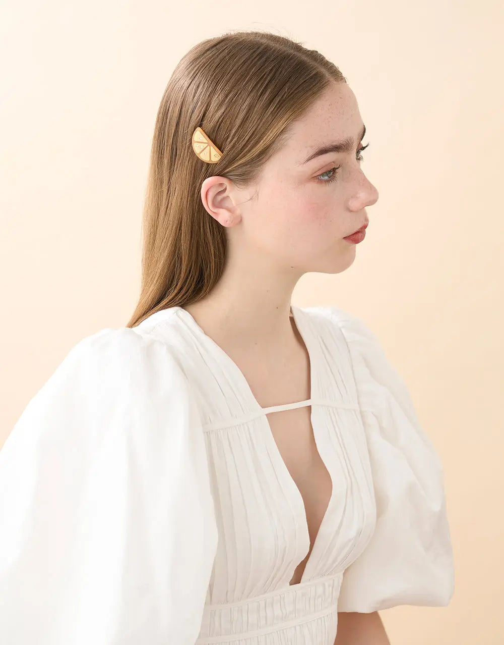 Limited|Side Barrette|4|ORANGE|Acelate Alexandre De Paris GCC