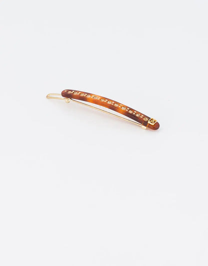 Timeless|Side Barrette|6|BROWN|Acelate Alexandre De Paris GCC