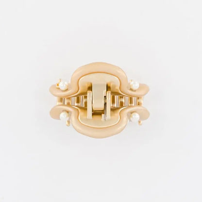 Isolde Clip-Gold-4.5 cm-fashion luxury-vendome clips-Top view-alexandre de paris gcc