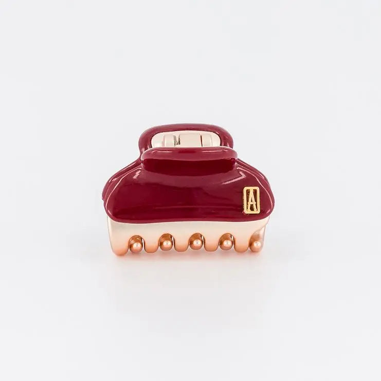 VENDOME|CLIPS|4.5|ROSE GOLD MAROON|ACELATE