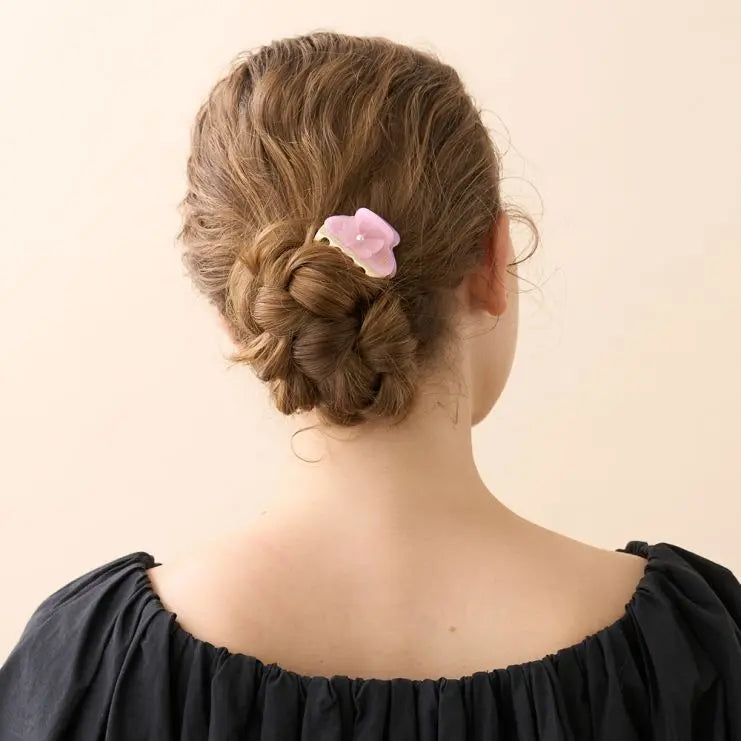 Rose Fuchsia Clip - Pink -4.5 cm-Eid attire vendome clip-Alexandre de paris GCC-Bow hair clip