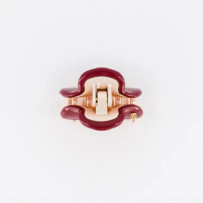 Vendome|Clips|3|ROSE GOLD MAROON|Acelate Alexandre De Paris GCC
