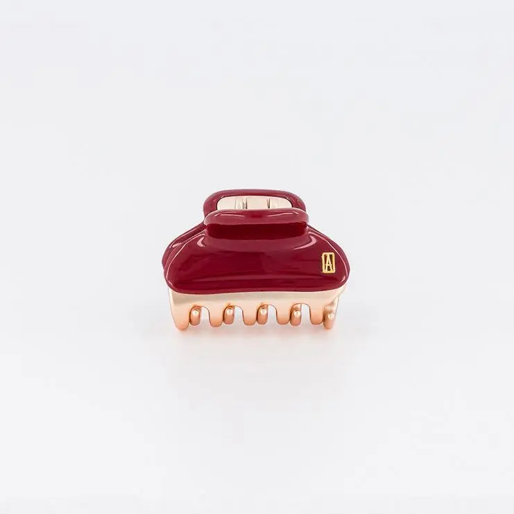 Vendome|Clips|3|ROSE GOLD MAROON|Acelate